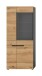 Vitrine >Canu< in Basalt Grau / Artisan - 190x80x37cm (BxHxT)
