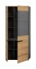 Vitrine >Canu< in Basalt Grau / Artisan - 190x80x37cm (BxHxT)