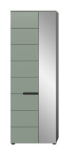 Garderobenschrank >Canu< in Basalt Grau / Smoke...