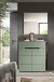 Garderoben-Set >Canu< in Basalt Grau / Smoke Green - 80x190x37cm (BxHxT)