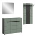 Garderoben-Set >Canu< in Basalt Grau / Smoke Green - 215x190x37cm (BxHxT)