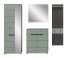 Garderoben-Set >Canu< in Basalt Grau / Smoke Green - 220x190x37cm (BxHxT)