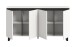 Sideboard >Tomasa< in Weiß - 160x84x36cm (BxHxT)