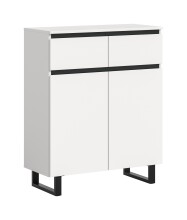 Kommode >Tomasa< in Weiß - 80x99x36cm (BxHxT)