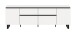 Lowboard >Tomasa< in Weiß - 188x65x36cm (BxHxT)