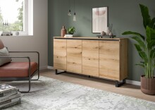 Sideboard >Tomasa< in Evoke Oak - 160x84x36cm (BxHxT)
