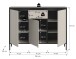 Kommode >Tron< in kaschmir - 136x101x38cm (BxHxT)