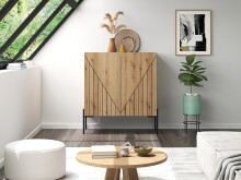 Kommode >Neo< in Evoke Oak - 80x91x40cm (BxHxT)