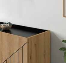 Sideboard >Neo< in Evoke Oak - 120x81x40cm (BxHxT)