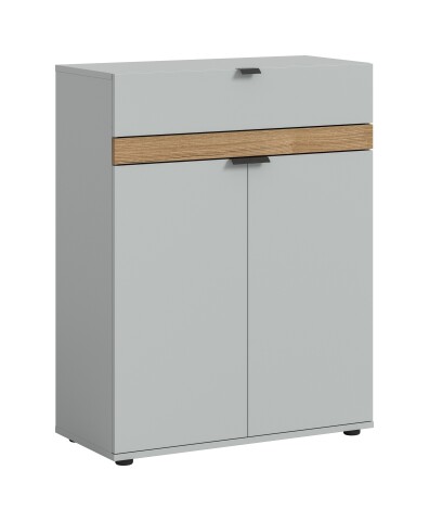 Schuhkommode >Naro< in Grau - 75x98x37cm (BxHxT)