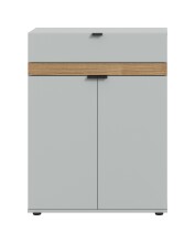 Schuhkommode >Naro< in Grau - 75x98x37cm (BxHxT)