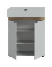 Schuhkommode >Naro< in Grau - 75x98x37cm (BxHxT)