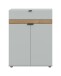 Schuhkommode >Naro< in Grau - 75x98x37cm (BxHxT)