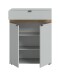 Schuhkommode >Naro< in Grau - 75x98x37cm (BxHxT)
