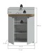 Schuhkommode >Naro< in Grau - 75x98x37cm (BxHxT)