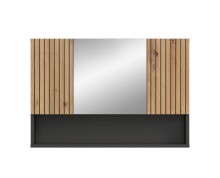 Badezimmerspiegelschrank >Mone< in Basalt / Artisan...