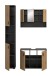 Badezimmer-Set >Mone< in Basalt / Artisan Oak - 125x192x30cm (BxHxT)