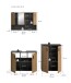 Badezimmer-Set >Mone< in Basalt / Artisan Oak - 155x180x30cm (BxHxT)