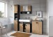 Badezimmer-Set >Mone< in Basalt / Artisan Oak - 155x180x30cm (BxHxT)