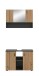 Badezimmer-Set >Mone< in Basalt / Artisan Oak - 80x180x30cm (BxHxT)