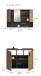 Badezimmer-Set >Mone< in Basalt / Artisan Oak - 80x180x30cm (BxHxT)