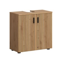 Waschbeckenunterschrank >Mone< in artisan oak -...