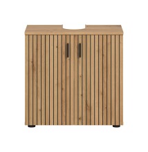 Waschbeckenunterschrank >Mone< in artisan oak - 60x59x30cm (BxHxT)