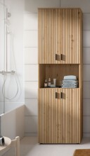 Hochschrank >Mone< in artisan oak - 60x192x30cm (BxHxT)