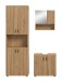 Badezimmer-Set >Mone< in artisan oak - 135x192x30cm (BxHxT)
