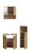 Badezimmer-Set >Mone< in artisan oak - 105x180x30cm (BxHxT)