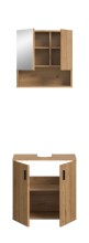 Badezimmer-Set >Mone< in artisan oak - 60x180x30cm (BxHxT)