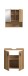 Badezimmer-Set >Mone< in artisan oak - 60x180x30cm (BxHxT)