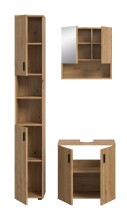 Badezimmer-Set >Mone< in artisan oak - 105x192x30cm (BxHxT)