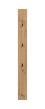 Garderobenpaneel >Drive< in artisan oak - 160x13x6cm (BxHxT)