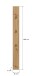Garderobenpaneel >Drive< in artisan oak - 160x13x6cm (BxHxT)