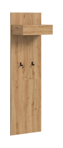 Garderobenpaneel >Drive< in artisan oak - 160x50x6cm (BxHxT)