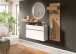 Spiegel >Drive< in artisan oak - 70x70x6cm (BxHxT)