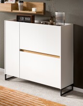 Schuhkommode >Drive< in Weiß - 97x110x32cm (BxHxT)