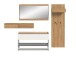 Garderoben-Set >Drive< in Weiß - 192x205x32cm (BxHxT)
