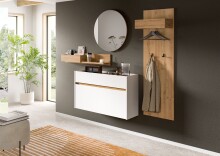 Garderoben-Set >Drive< in Weiß - 197x205x32cm...