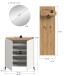 Garderoben-Set >Drive< in Weiß - 197x175x32cm (BxHxT)