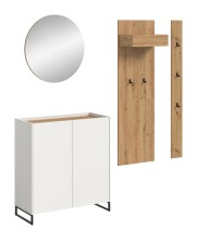 Garderoben-Set >Drive< in Weiß - 197x206x32cm (BxHxT)