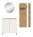 Garderoben-Set >Drive< in Weiß - 197x206x32cm (BxHxT)