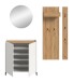 Garderoben-Set >Drive< in Weiß - 197x206x32cm (BxHxT)
