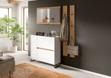 Garderoben-Set >Drive< in Weiß - 192x172x32cm...