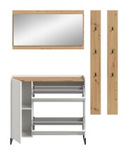 Garderoben-Set >Drive< in Weiß - 192x172x32cm (BxHxT)