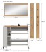 Garderoben-Set >Drive< in Weiß - 192x172x32cm (BxHxT)