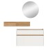 Garderoben-Set >Drive< in Weiß - 197x140x32cm (BxHxT)