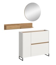 Garderoben-Set >Drive< in Weiß - 197x140x32cm...