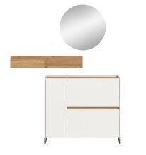Garderoben-Set >Drive< in Weiß - 197x140x32cm (BxHxT)